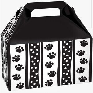Gable Boxes - Polka Dot & Paws Print - NIP